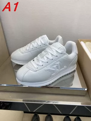 2026発売中！【Louis Vuitton】スニーカーレザー ロゴ :white ストリート