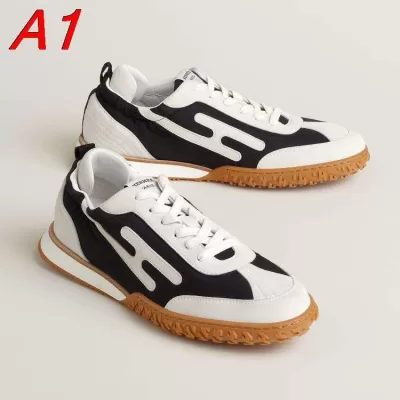 2026発売中！【HERMES】スリッポン 牛仔布×GGキャンバス GGモノグラム カーキ×ネイビー ストリート