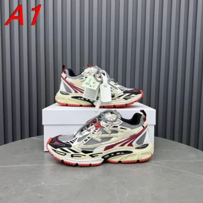 2026新作発表【Off-White】ダッドスニーカー メッシュ オレンジソール Black×オレンジ ストリート