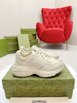 2026入荷しました【GUCCI】スニ-カー レザー ×  黑  H装饰 运动 HE-