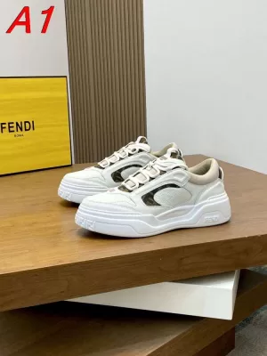 【Fendi】チャンキースニーカー レザー FF柄×ピンク 白底 ホワイト×ピンク カジュアル
