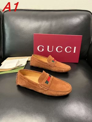 2026新作発表【GUCCI】スニ-カー スエード ×  黑  厚底デザイン 运动 HE-