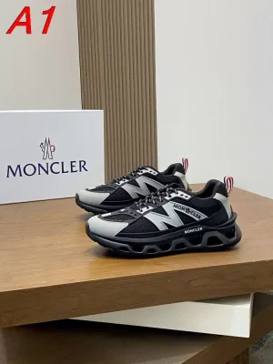 2026新作登場！【Moncler】チャンキースニーカー メッシュ×レザー N字装饰 赤白条纹 :black ストリート
