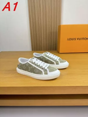 2026入荷しました【Louis Vuitton】スニーカー モノグラムキャンバス×レザー モノグラム グレーグリーン ストリート