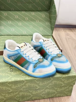 2026発売【Gucci】チャンキースニーカー レザー×スエード GGモノグラム ブラック ストリート