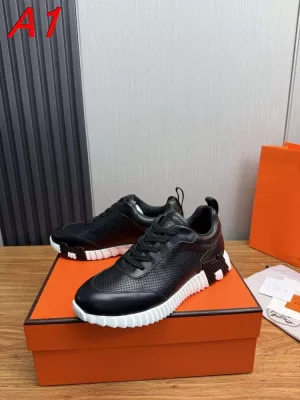 【HERMES】スリッポン GGモノグラム×レザー ウェブストライプ グレー ストリート