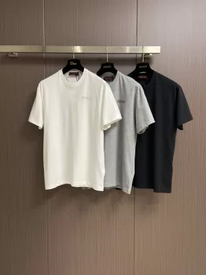 2026 グッチ 夏新着 バーンアウト刺繍 クルーネック半袖Tシャツ リラックスオーバーシルエット ブランド コピー