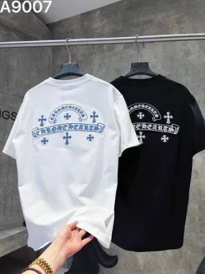 2026 クロムハーツ 夏先行販売 ハイエンドカスタム クルーネック半袖Tシャツ 欧州サイズ大きめ デイリ 121 ブランド コピー