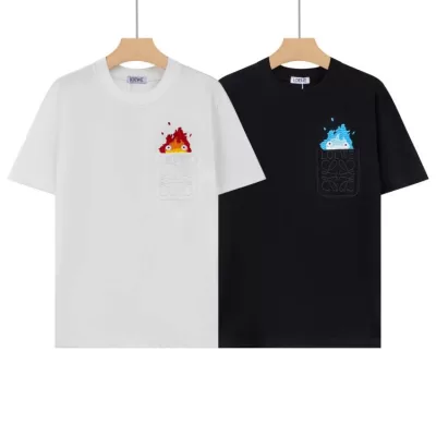 2026 ロエベ 夏新着 無地 クルーネック半袖Tシャツ シンプル合わせやすい ブランド コピー