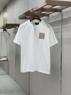 2026 ロエベ 夏ニュー 刺繍タオル刺繍 クルーネック半袖Tシャツ きめ細かく柔らかな肌触り ブランド コピー