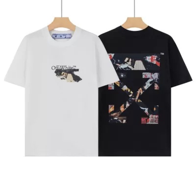 2026 オフホワイト 夏新着 クルーネック半袖Tシャツ ゆったりドロップショルダー 無地 ブランド コピー