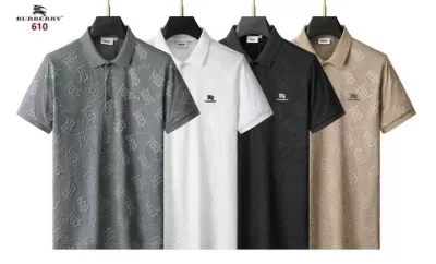 2026 バーバリー 夏新着 ベーシック ポロカラー半袖Tシャツ ゆったりドロップショルダー ブランド コピー