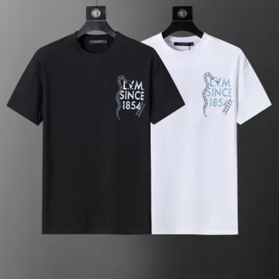 2026 ルイヴィトン 夏新着 クルーネック半袖Tシャツ リラックスオーバーシルエット ヴィンテージ ブランド コピー