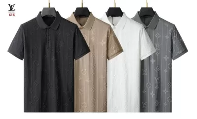 2026 ルイヴィトン 夏新着 ポロカラー半袖Tシャツ デイリービジカジカジュアル ベーシック ブランド コピー