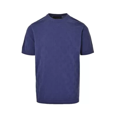 2026 ルイヴィトン 夏新着 総柄ジャカード クルーネック半袖Tシャツ デイリービジカジカジュアル モード ブランド コピー