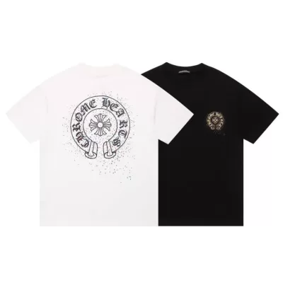 2026 クロムハーツ 夏先行販売 ハイエンドカスタム クルーネック半袖Tシャツ 欧州サイズ大きめ 125 ブランド コピー