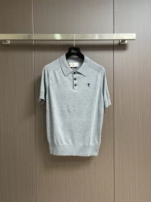2026 アミリ 夏新着 ハート刺繍 クルーネック半袖Tシャツ 洗濯耐久性抜群 ブランド コピー