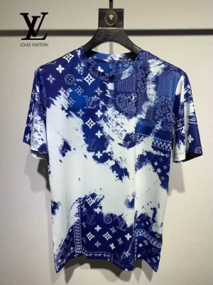 2026 ルイヴィトン 夏新着 シルケットハイエンド クルーネック半袖Tシャツ 洗濯耐久性抜群 ブランド コピー