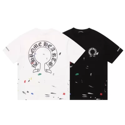 2026 クロムハーツ 夏先行販売 ハイエンドカスタム クルーネック半袖Tシャツ 欧州サイズ大きめ デイリ ブランド コピー