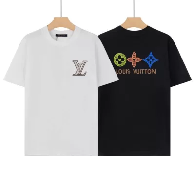 2026 ルイヴィトン 夏新着 無地 クルーネック半袖Tシャツ 柔らか肌触り型崩れなし ブランド コピー