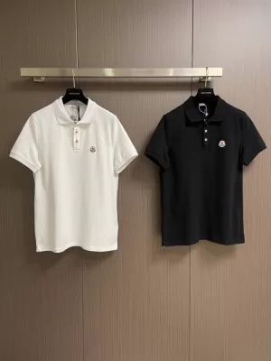 2026 モンクレール 初夏新着 ロゴ コットン100% ポロカラー半袖Tシャツ 柔らか肌触り型崩れなし ブランド コピー