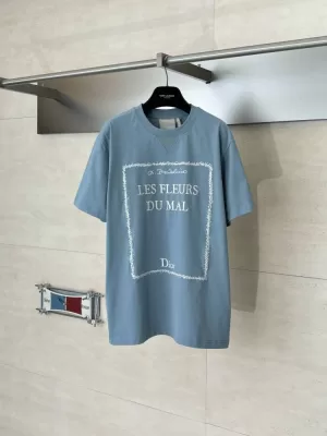 2026 ディオール 夏新着 刺繍 クルーネック半袖Tシャツ 柔らか肌触り型崩れなし ファッショナブル ブランド コピー