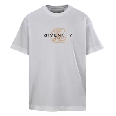2026 ジバンシィ 夏新着 リバースレタープリント クルーネック半袖Tシャツ 洗濯耐久性抜群 ブランド コピー