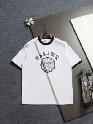 2026 セリーヌ 夏先行販売 ラグジュアリー クルーネック半袖Tシャツ 欧州サイズ大きめ ゆったりド ブランド コピー