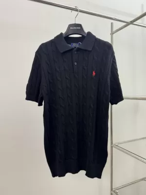 2026 ポロ ラルフローレン 夏新着 かぎ針編み コットン100% ニット半袖Tシャツ ゆったりドロップショルダー ブランド コピー