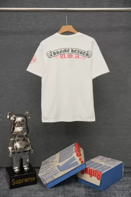 2026 クロムハーツ 夏新着 無地 クルーネック半袖Tシャツ 欧州サイズ大きめ デイリービジカジカジュアル ブランド コピー