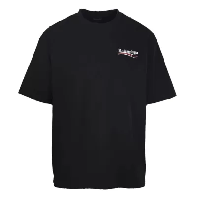 2026 バレンシアガ 夏ニュー ヴィンテージウォッシュプリント クルーネック半袖Tシャツ きめ細かく柔ら ブランド コピー