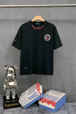 2026 クロムハーツ 夏新着 快適フィット クルーネック半袖Tシャツ 欧州サイズ大きめ 洗濯耐久性抜群 ブランド コピー