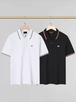 2026 アルマーニ 夏新着 デイリー ポロカラー半袖Tシャツ 柔らか肌触り型崩れなし ブランド コピー