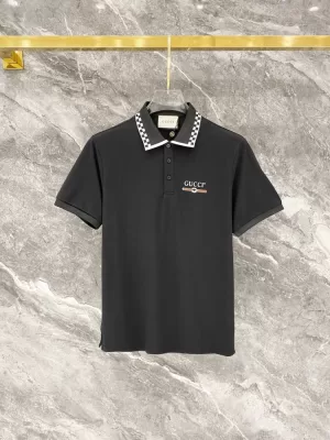 2026 グッチ 夏新着 快適フィット ポロカラー半袖Tシャツ 柔らか肌触り型崩れなし カジュアル ブランド コピー