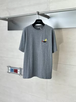 2026 ディオール 夏限定 プリント刺繍 クルーネック半袖Tシャツ リラックスオーバーシルエット ブランド コピー
