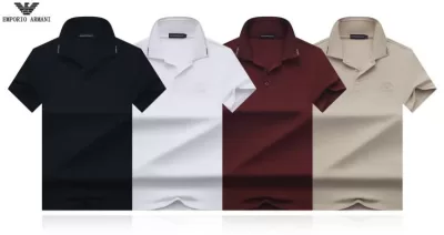2026 アルマーニ 夏コーデ デイリー ポロカラー半袖Tシャツ リラックスオーバーシルエット ブランド コピー