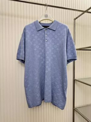 2026 ルイヴィトン 夏新着 レタリングジャカード ニット半袖Tシャツ シンプル合わせやすい ブランド コピー