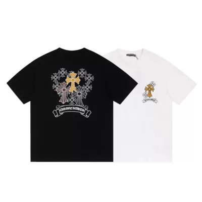 2026 クロムハーツ 夏先行販売 ハイエンドカスタム クルーネック半袖Tシャツ 欧州サイズ大きめ ベーシ 117 ブランド コピー