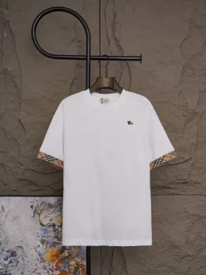 2026 バーバリー 夏新着 上質仕立て クルーネック半袖Tシャツ 柔らか肌触り型崩れなし ブランド コピー