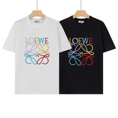 2026 ロエベ 夏新着 ベーシック クルーネック半袖Tシャツ 洗濯耐久性抜群 ブランド コピー