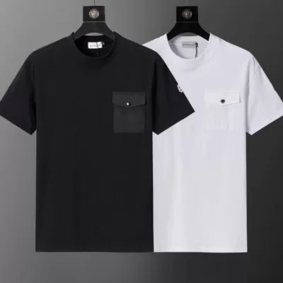 2026 モンクレール 夏新着 クルーネック半袖Tシャツ ゆったりドロップショルダー ラグジュアリー デイリー ブランド コピー