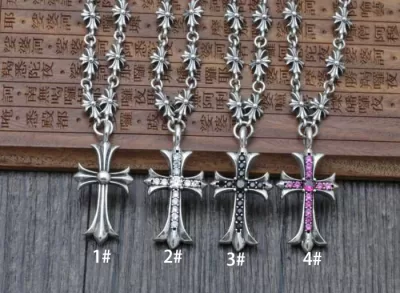 ランキング商品 クロムハーツ CHROME HEARTS シルバー925大人かわいいデザイン ネックレス 4色可選