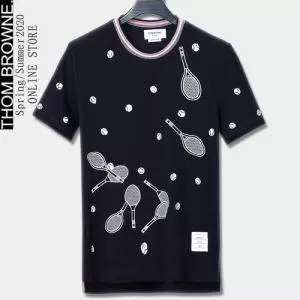 半袖Tシャツ 2色可選 １点限りVIPセール トムブラウンおしゃれ刷新に役立つ THOM BROWNE お手頃プライス