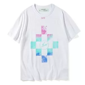 海外限定アイテム 18ＳＳ美品 OffWhite オフホワイト 激安特売中 半袖Tシャツ 2色可選