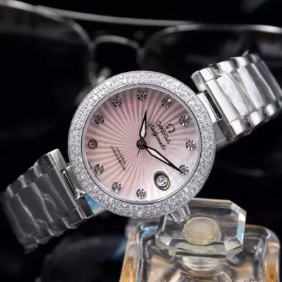 ランキング商品 2020 OMEGA オメガ 輸入クオーツムーブメント 女性用腕時計 5色可選