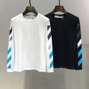 2020春夏のトレンド新商品 暑い今こそ活躍させたい OffWhite オフホワイト 長袖Tシャツ 2色可選