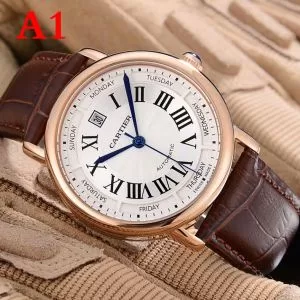 機械式自動巻き2020秋冬の定番新品到来 CARTIER 多色可選 男性用腕時計 カルティエ