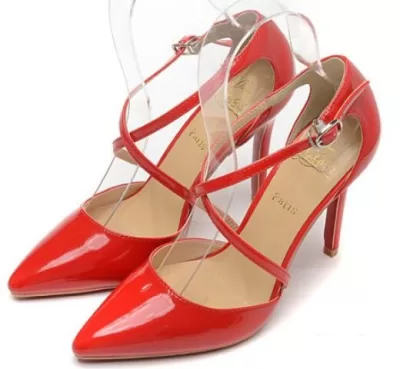 上質 大人気2020 Christian Louboutinクリスチャンルブタン エナメル革 とんがりトウ ハイヒール