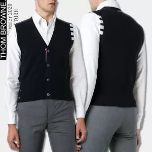 店舗で人気満点2020秋冬新作 2色可選 THOM BROWNE トムブラウンおすすめする注目トレンド ニットウェア