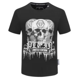 半袖Tシャツ スタイルアップ フィリッププレイン 2色可選 2020モデル PHILIPP PLEIN ストリート感あふれ